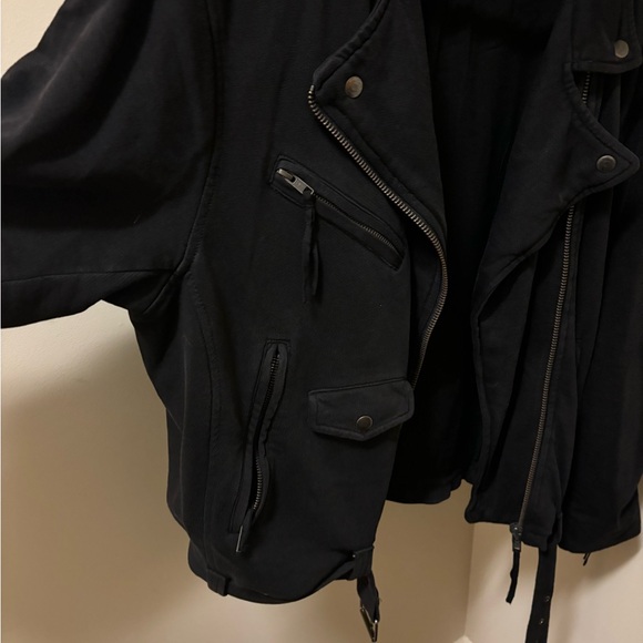 Free People Rebel Rebel Cotton Moto Jacket. - Picture 4 of 9